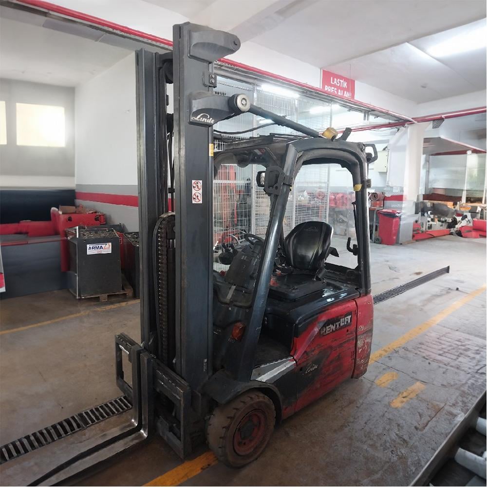LINDE E16C-386 Elektrikli Forklift 2018 Model (F1.6669)