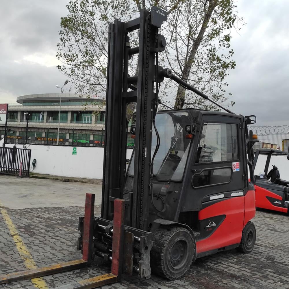 LINDE E50/600HL-388 Elektrikli Forklift 2017 Model (F1.6111)