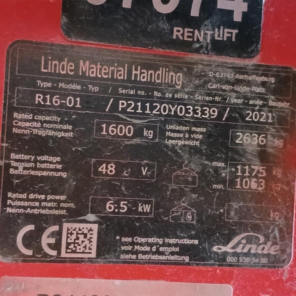 LINDE R16-1120  Reach Truck (F1.7974)