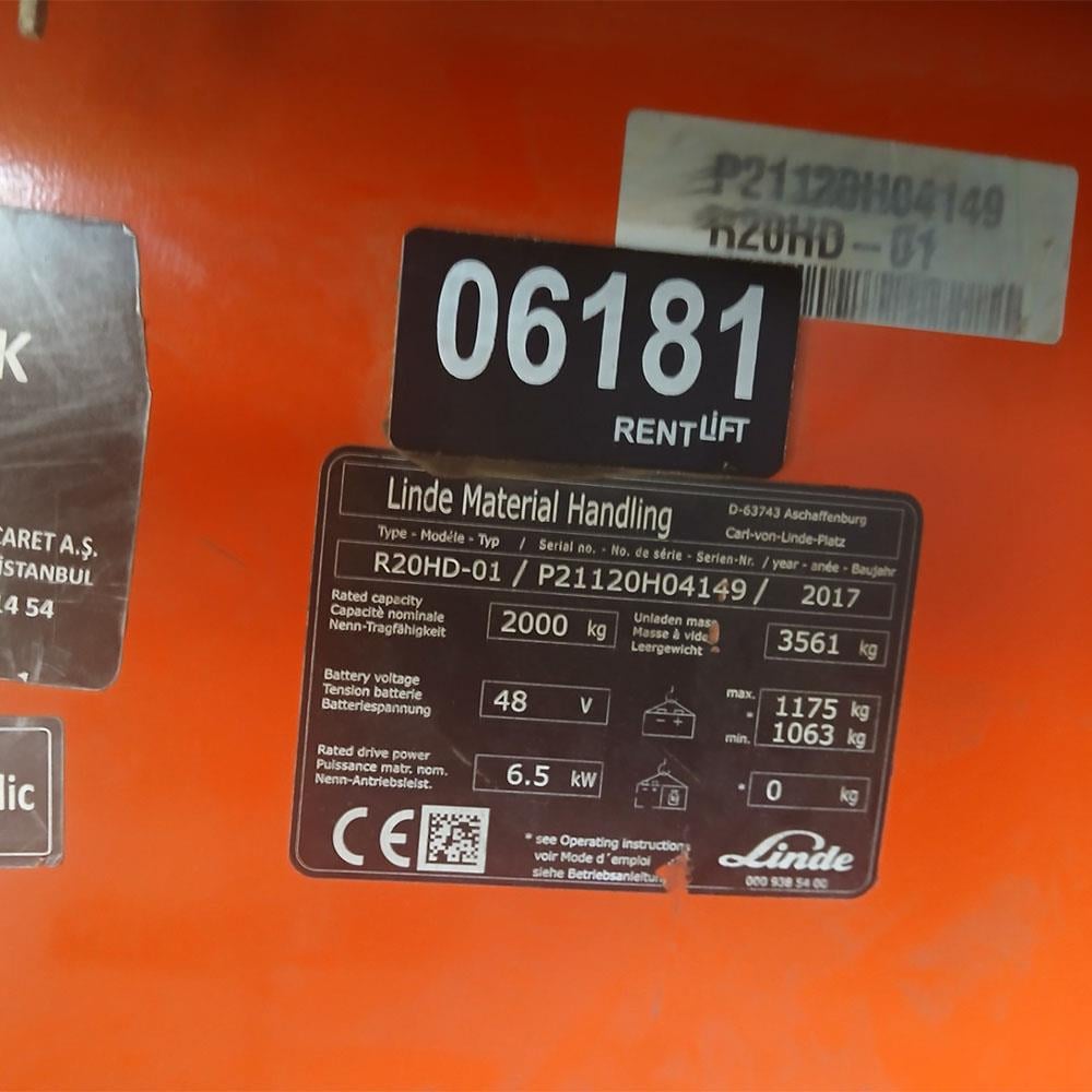 LINDE R20HD-1120  Reach Truck (F1.6181)