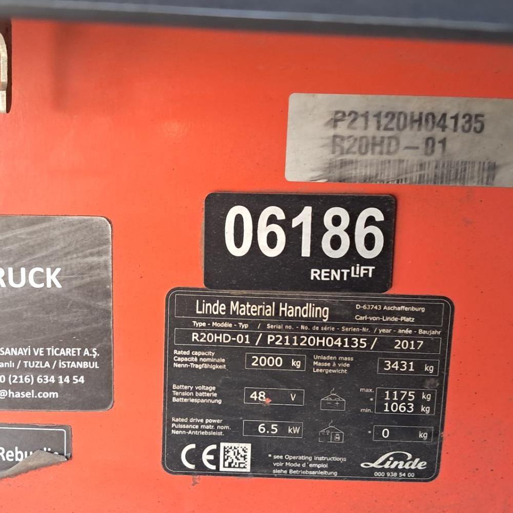 LINDE R20HD-1120  Reach Truck (F1.6186)