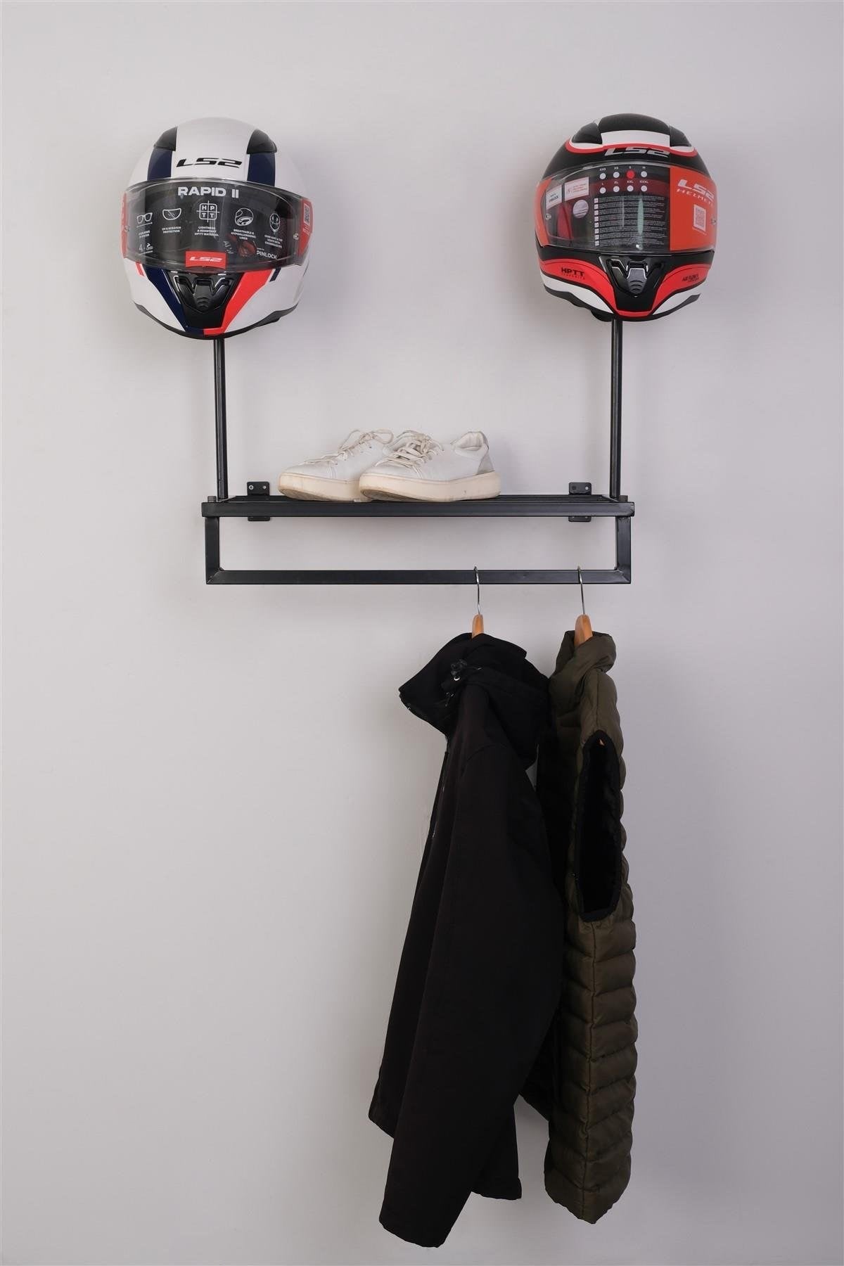 2'li Motosiklet Kask ve Mont Askılığı