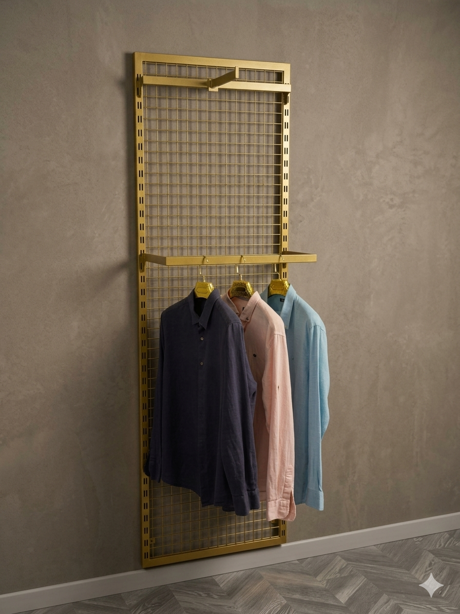 30*30 Dikmeli Sık Telli Tel Pano 60 cm Gold