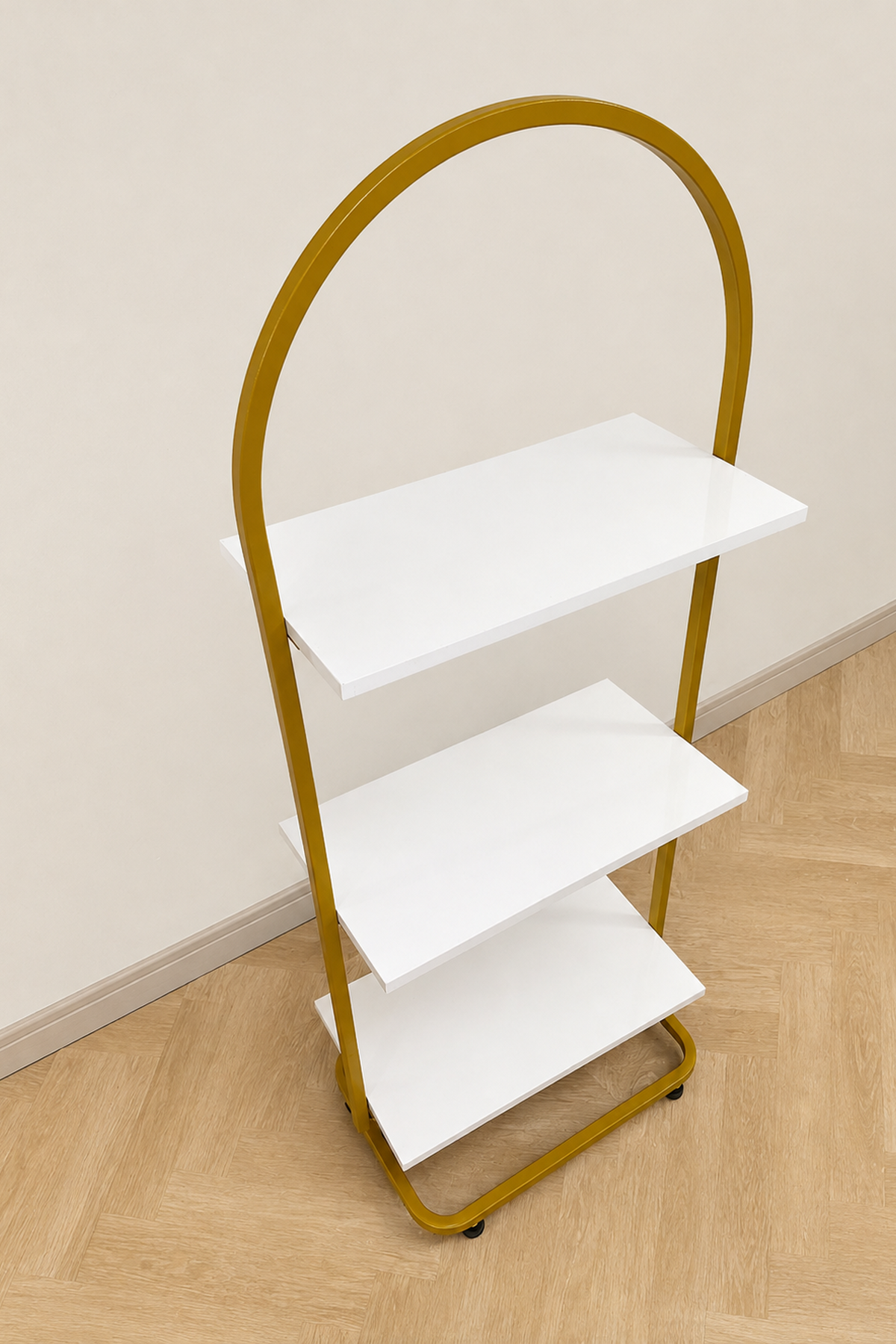Ay Stand Raflı Gold Renk