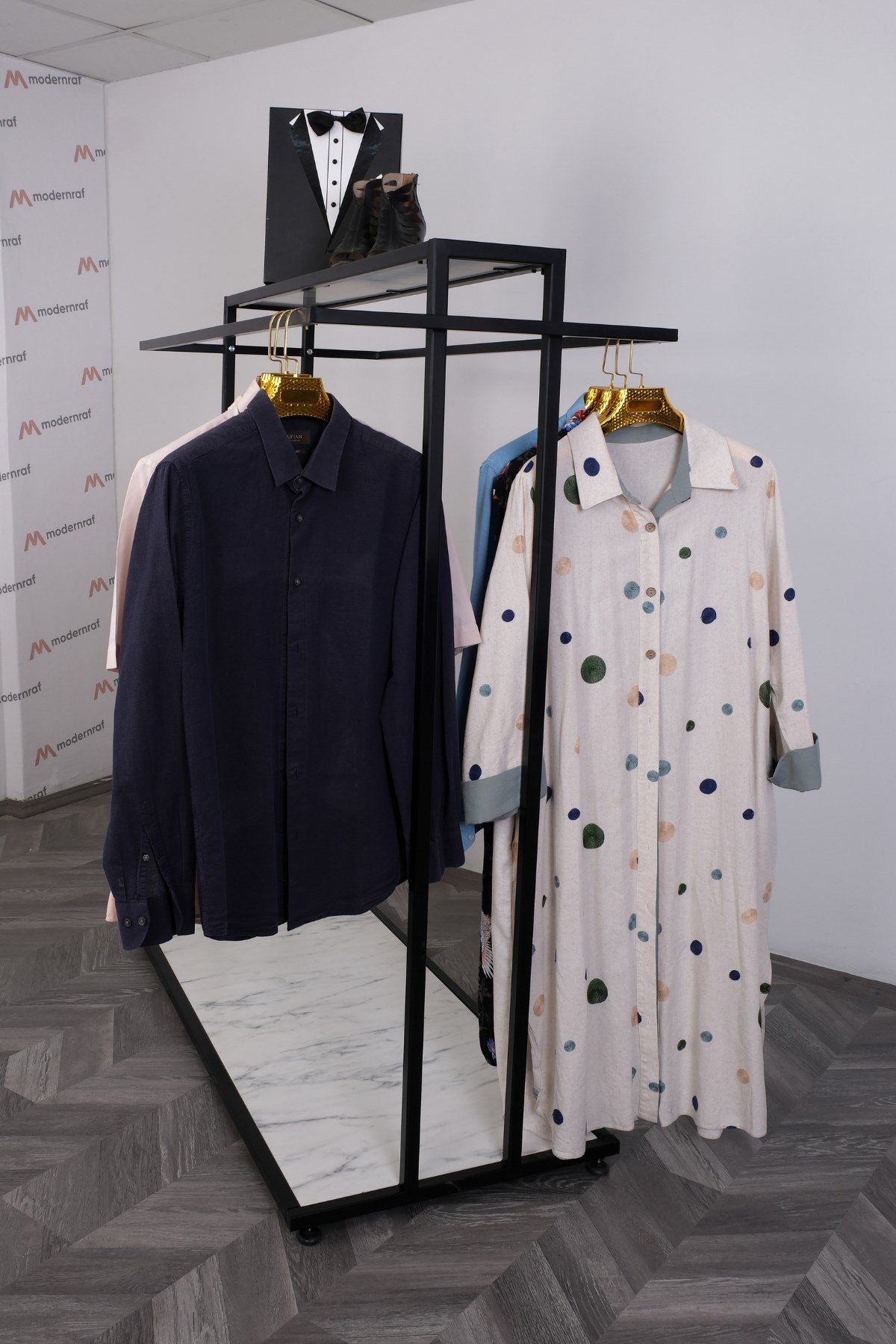 Çift Askılı Orta Stand Askılık