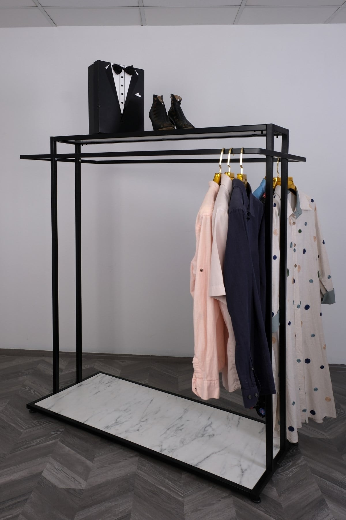 Çift Askılı Orta Stand Askılık