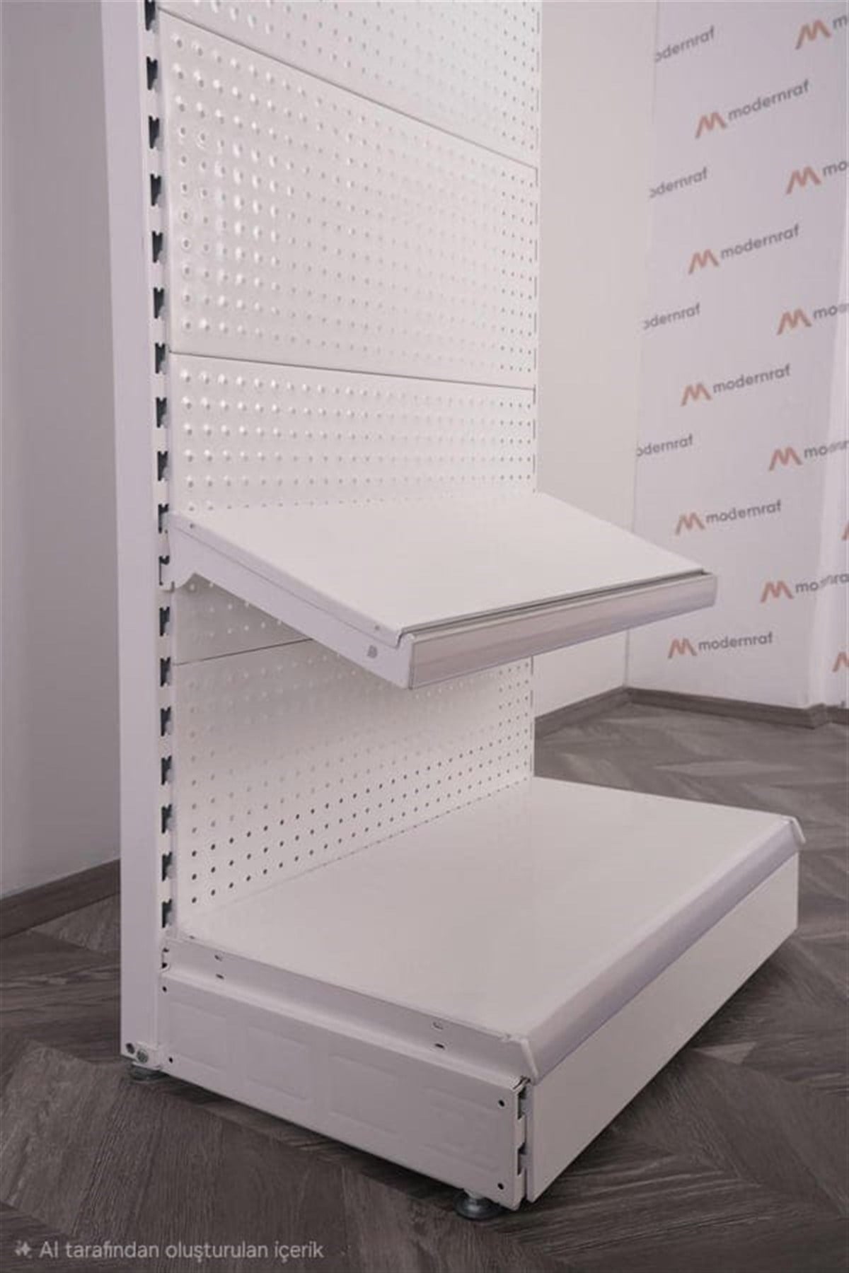 Delikli Panel Raflı Stand