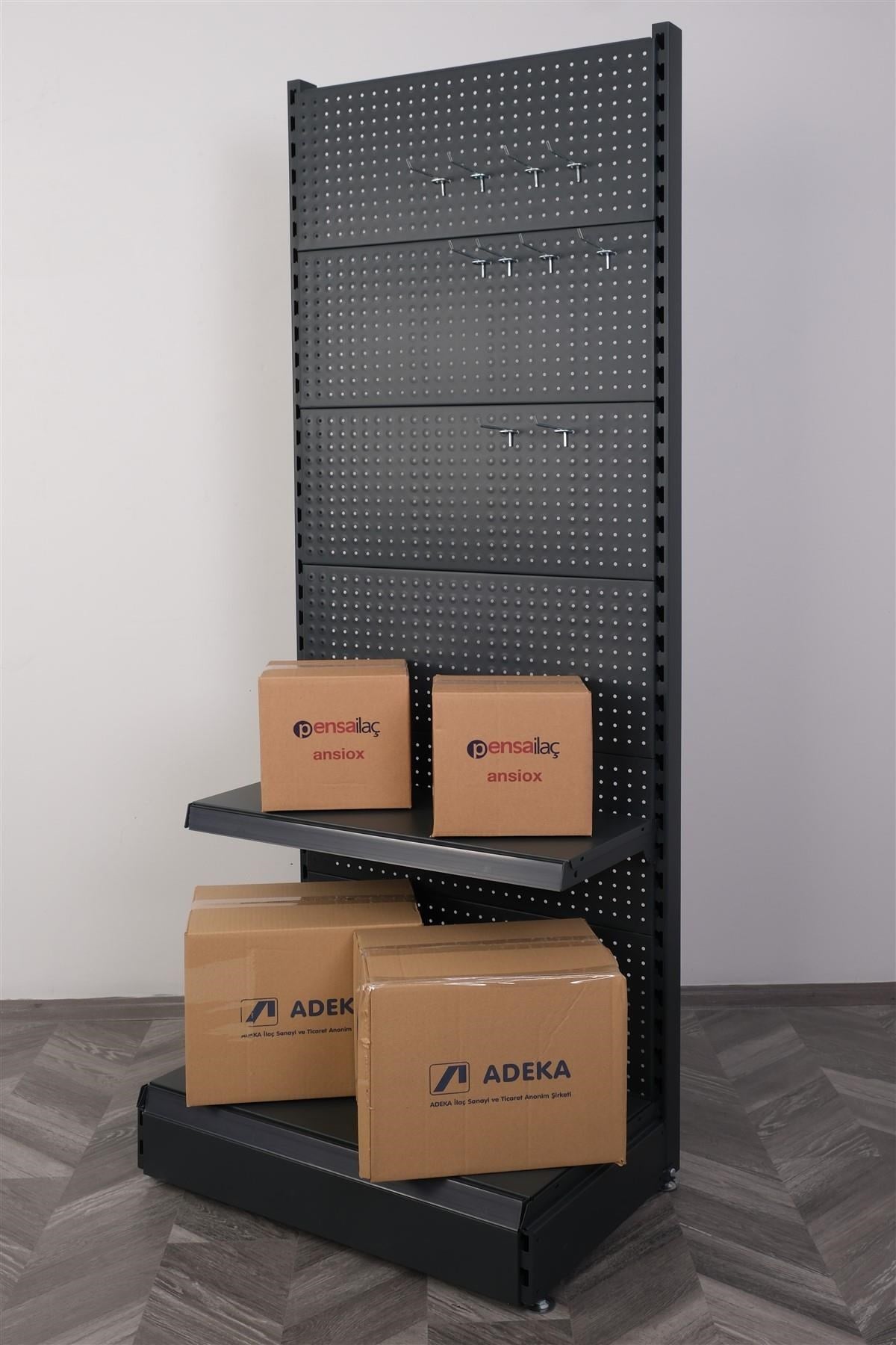 Delikli Panel Raflı Stand