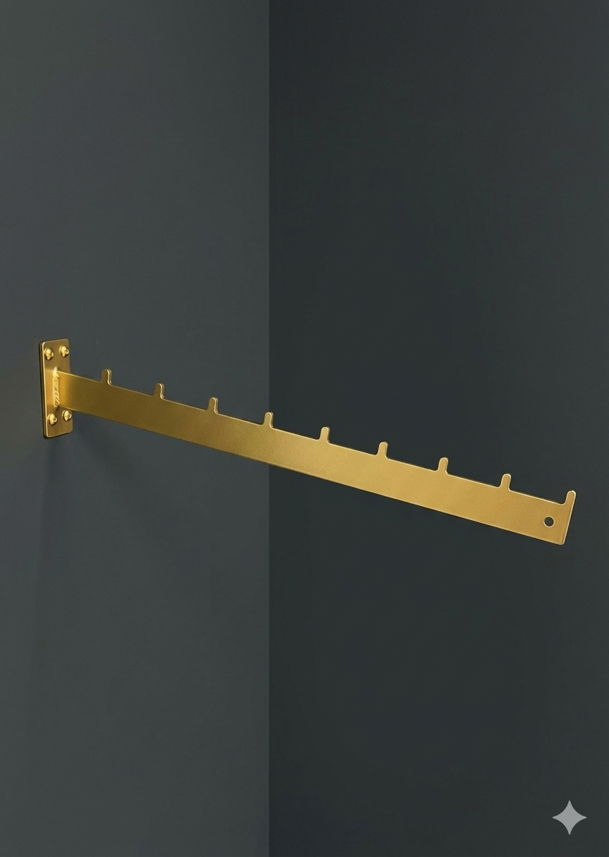 Duvara Monte LZK Eğri Gold Baston