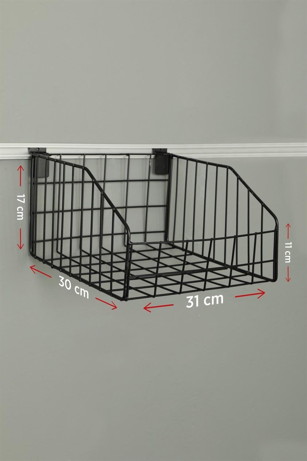 Kanallı Panoya Mini Tel Sepet