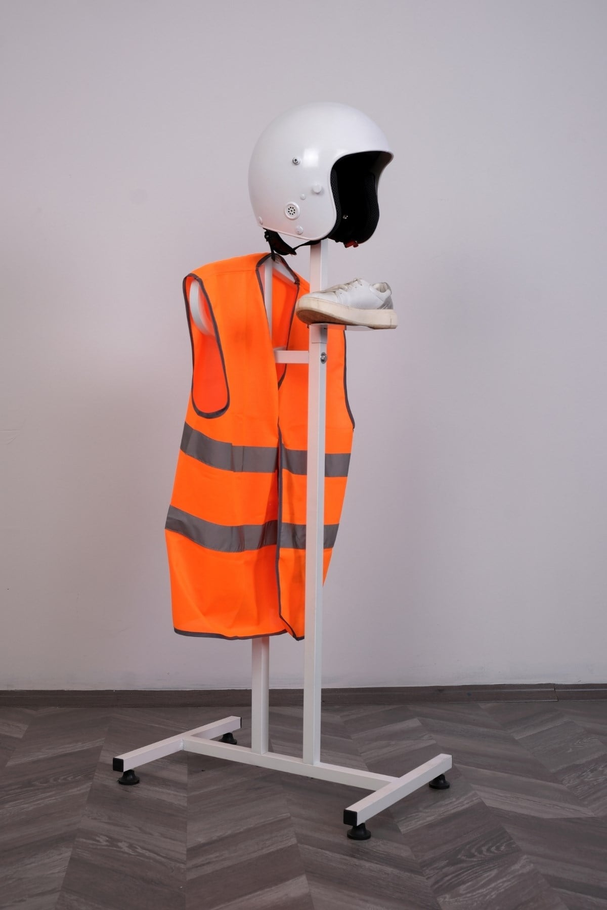 Kombin Helmet Stand Askılık Beyaz