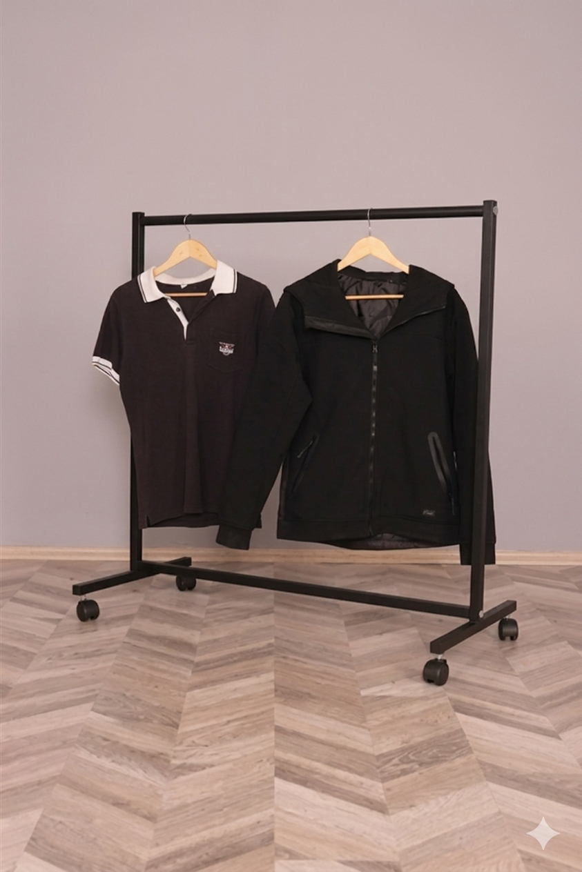 Sabit Askılık 100 Cm Boyalı Stand