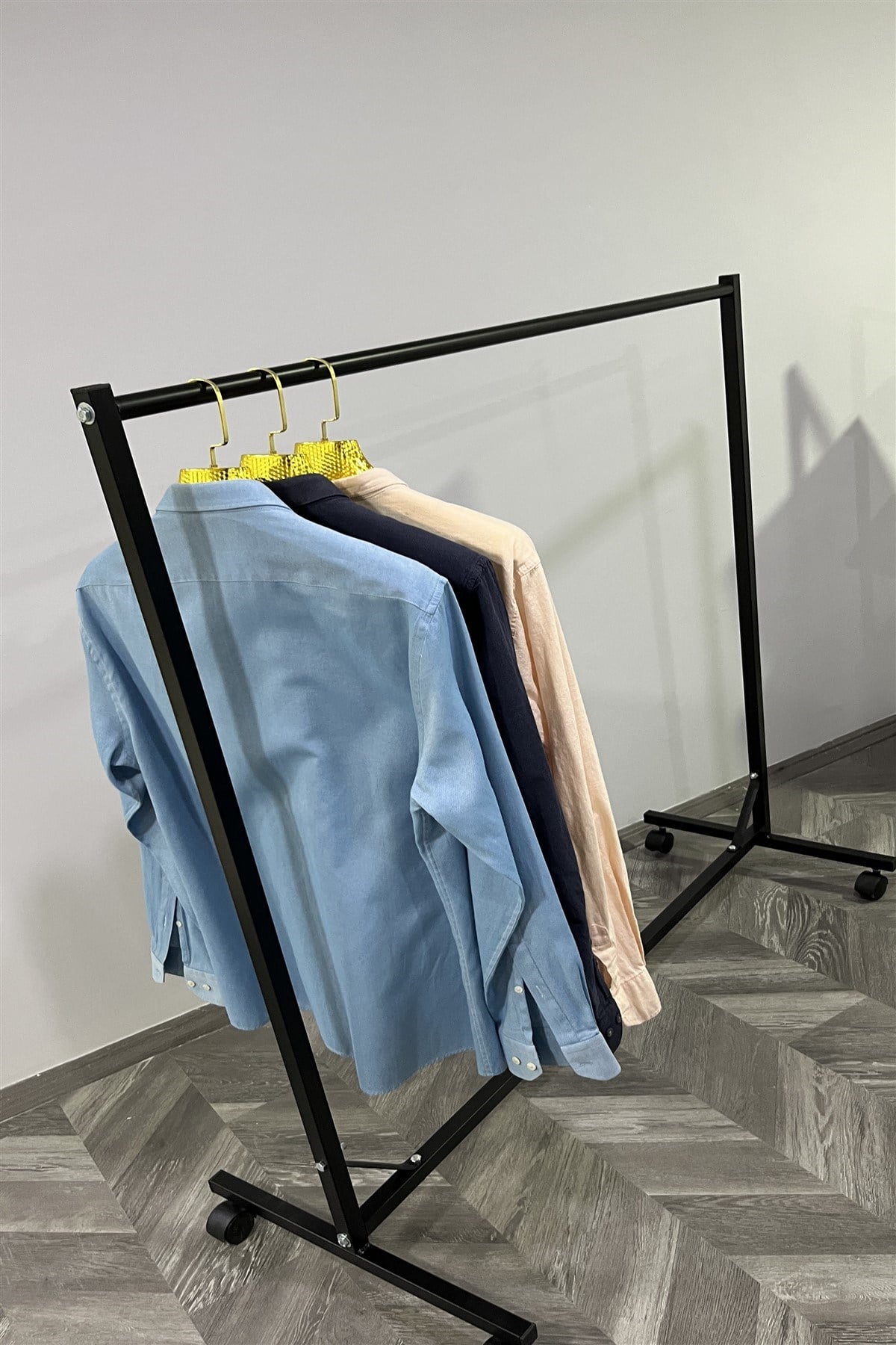 Sabit Askılık 120 CM Siyah Stand