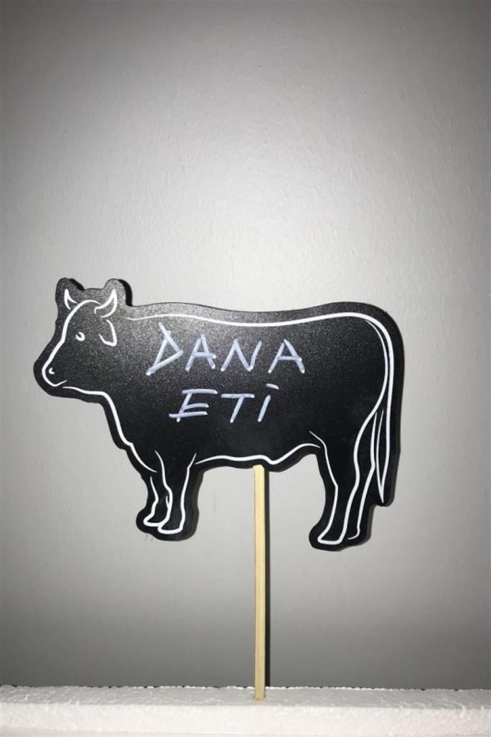 Saplamalı İnek Figürü Etiketi