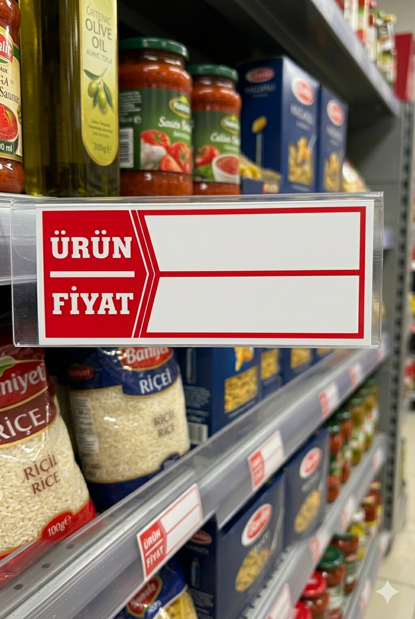 Silinebilir Fiyat Etiketliği
