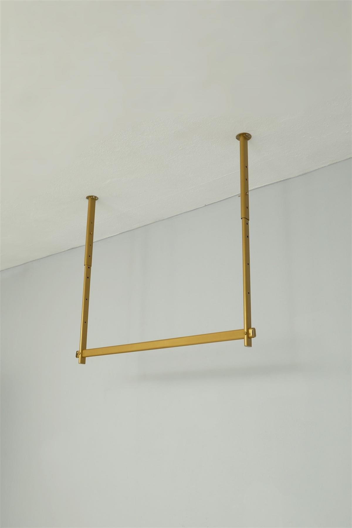 Tavandan Askılı Gold Boyalı Ayarlanabilir Stand