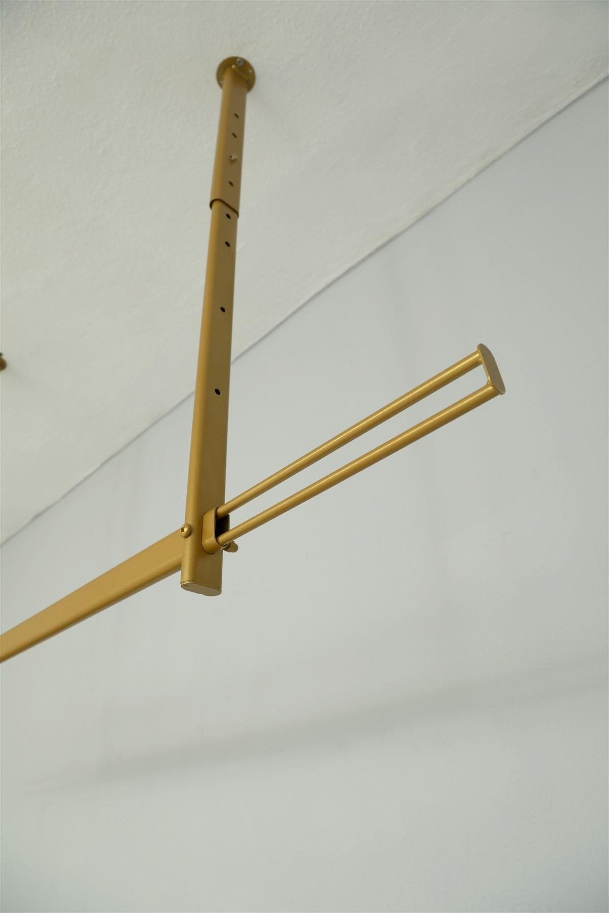 Tavandan Askılı Gold Boyalı Ayarlanabilir Stand
