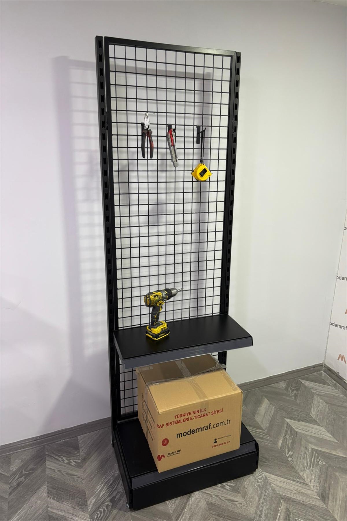 Telli Hırdavat Reyonu Metal Raflı 70 cm