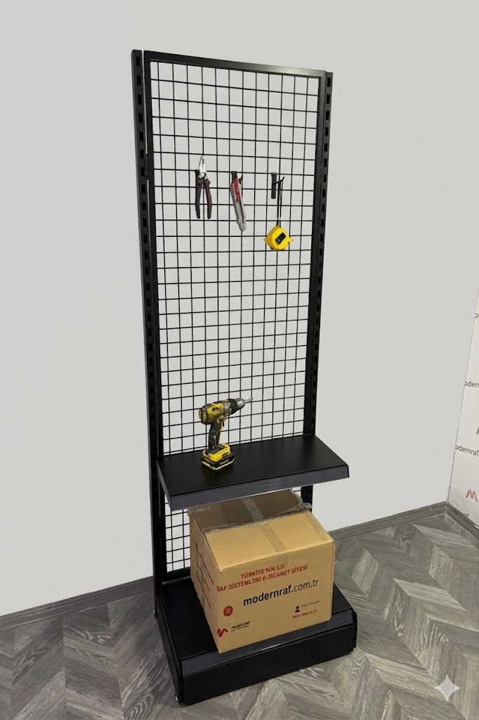 Telli Hırdavat Reyonu Metal Raflı 70 cm