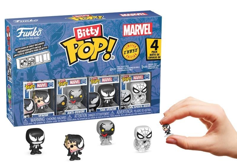 Funko Bitty Pop: Spider-Man & Venom 4'lü Paket