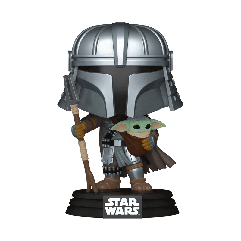 Funko Pop Movies Star Wars - Mandalorian With Grogu Special Edition No:772