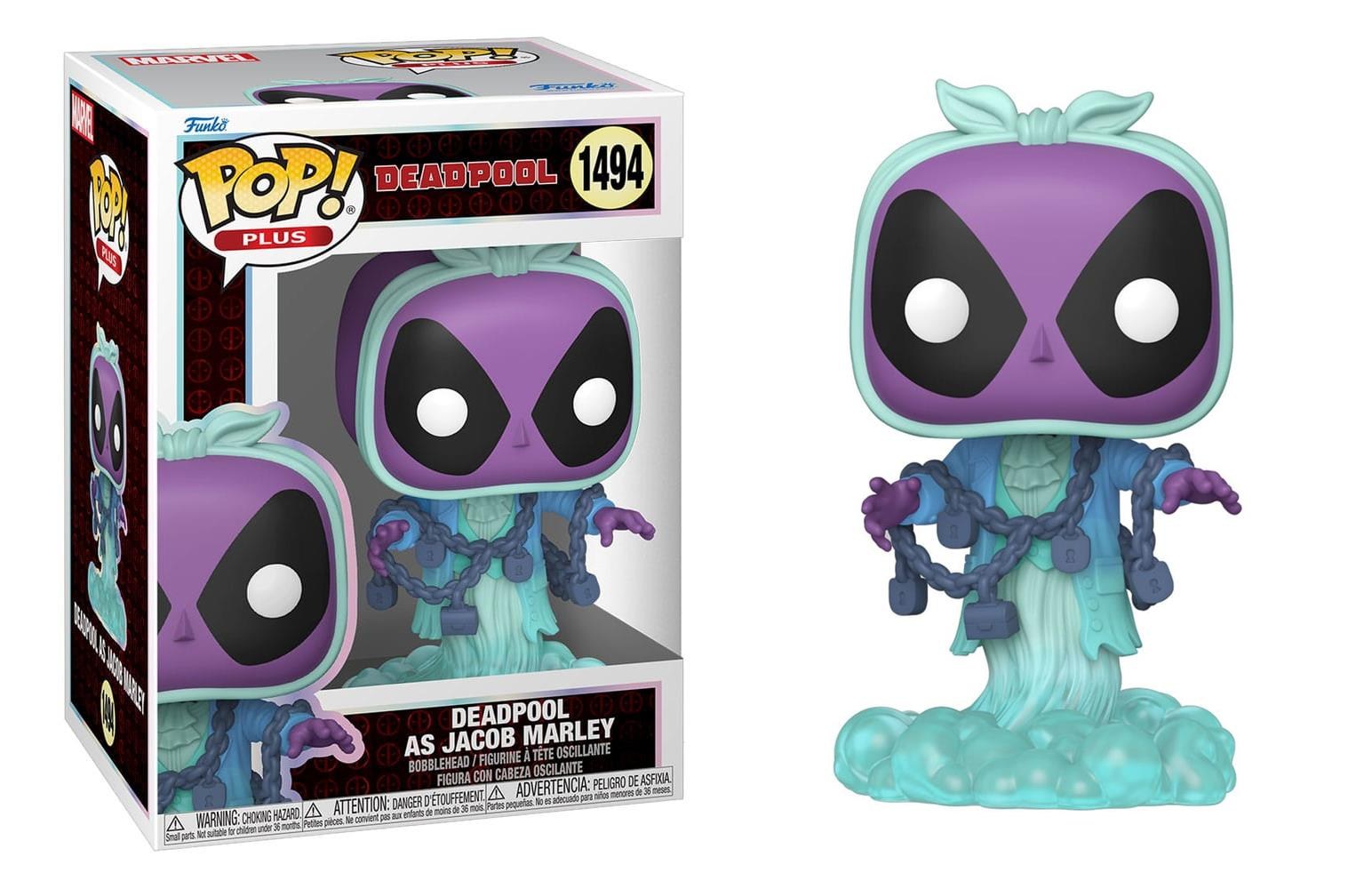 Funko Pop Plus Marvel Deadpool As Jacob Marley No:1494