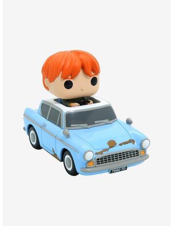 Funko Pop Rides Super Deluxe: Harry Potter Chamber of Secrets Anniversary 20th - Ron Weasley in Flyi