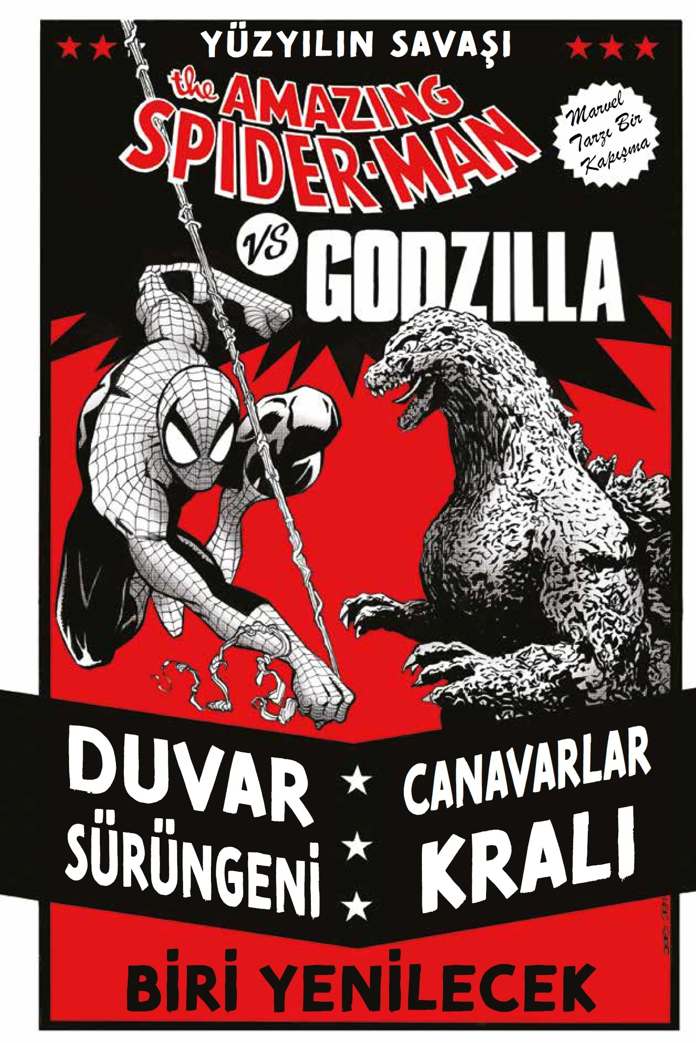 Godzilla vs Spider-Man (A Kapak)