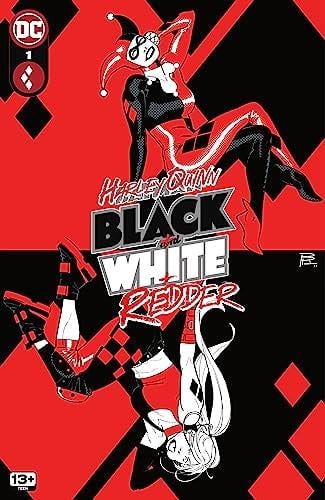 harley quinn black white redder #1