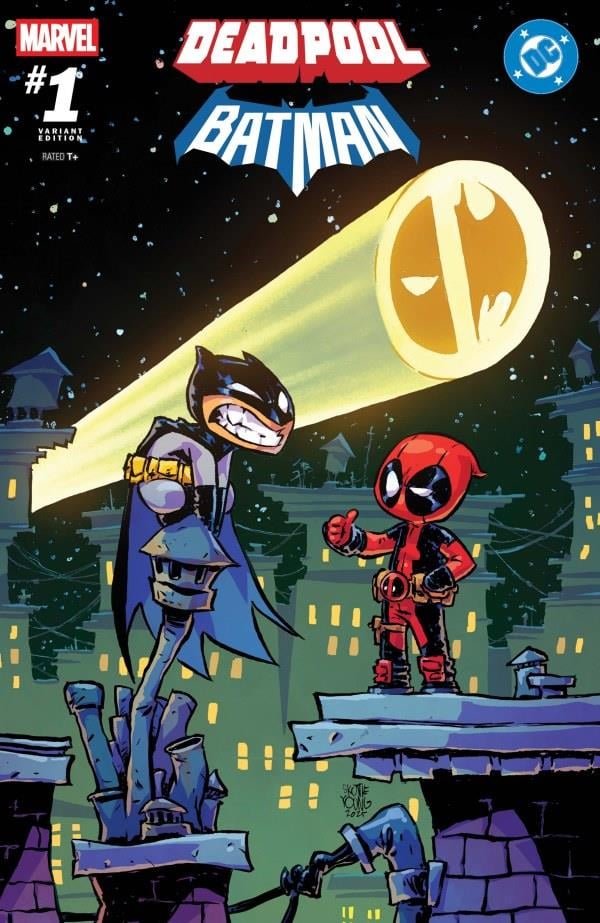 Marvel / DC: Deadpool / Batman #1 Skottie Young Variant