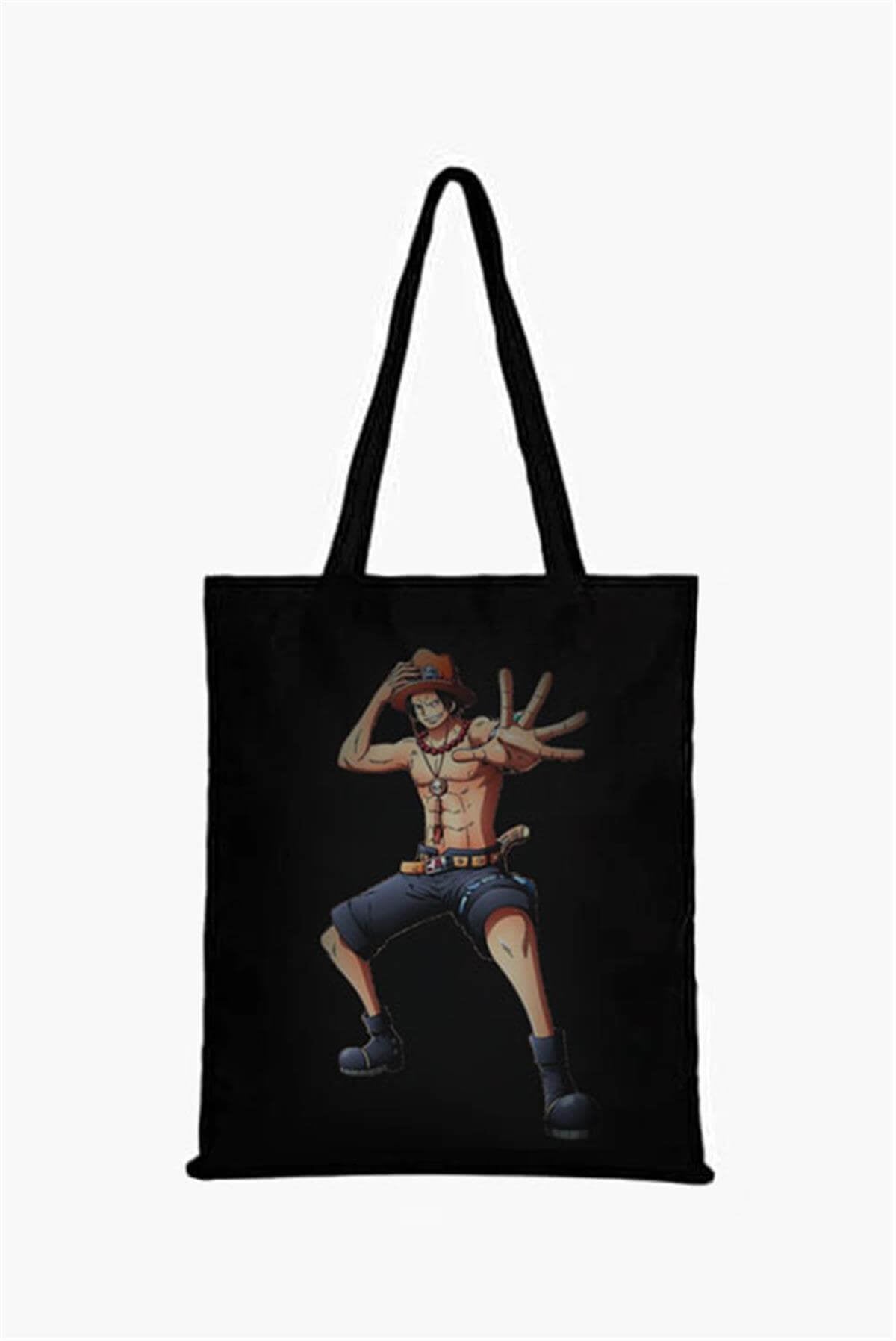 One Piece Baskılı Bez Çanta