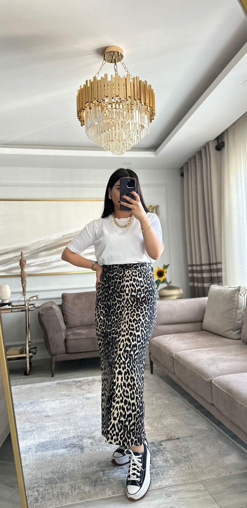 Beyaz Örme Basic T-shirt 