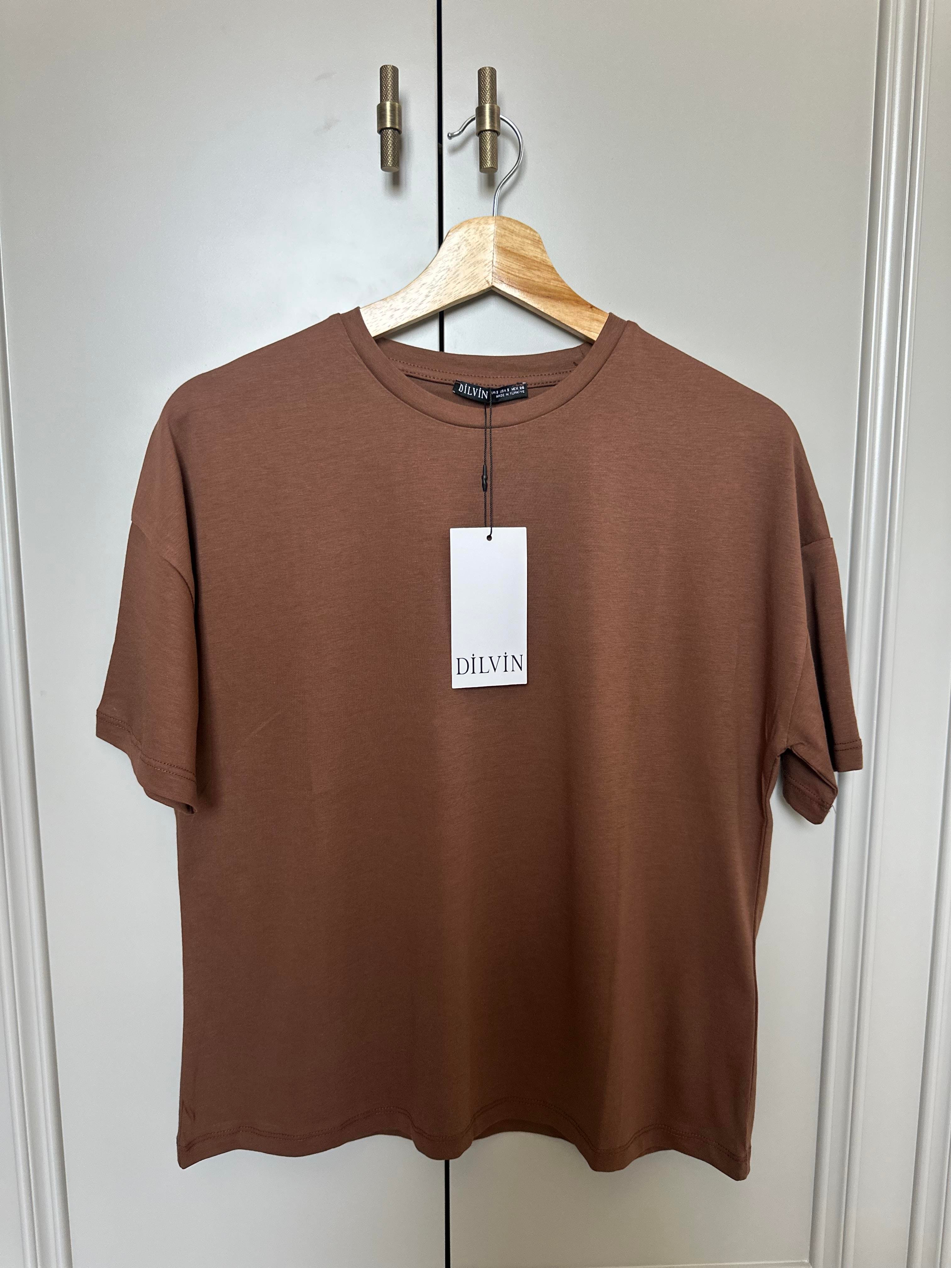 Bisiklet Yaka Basic T-shirt 