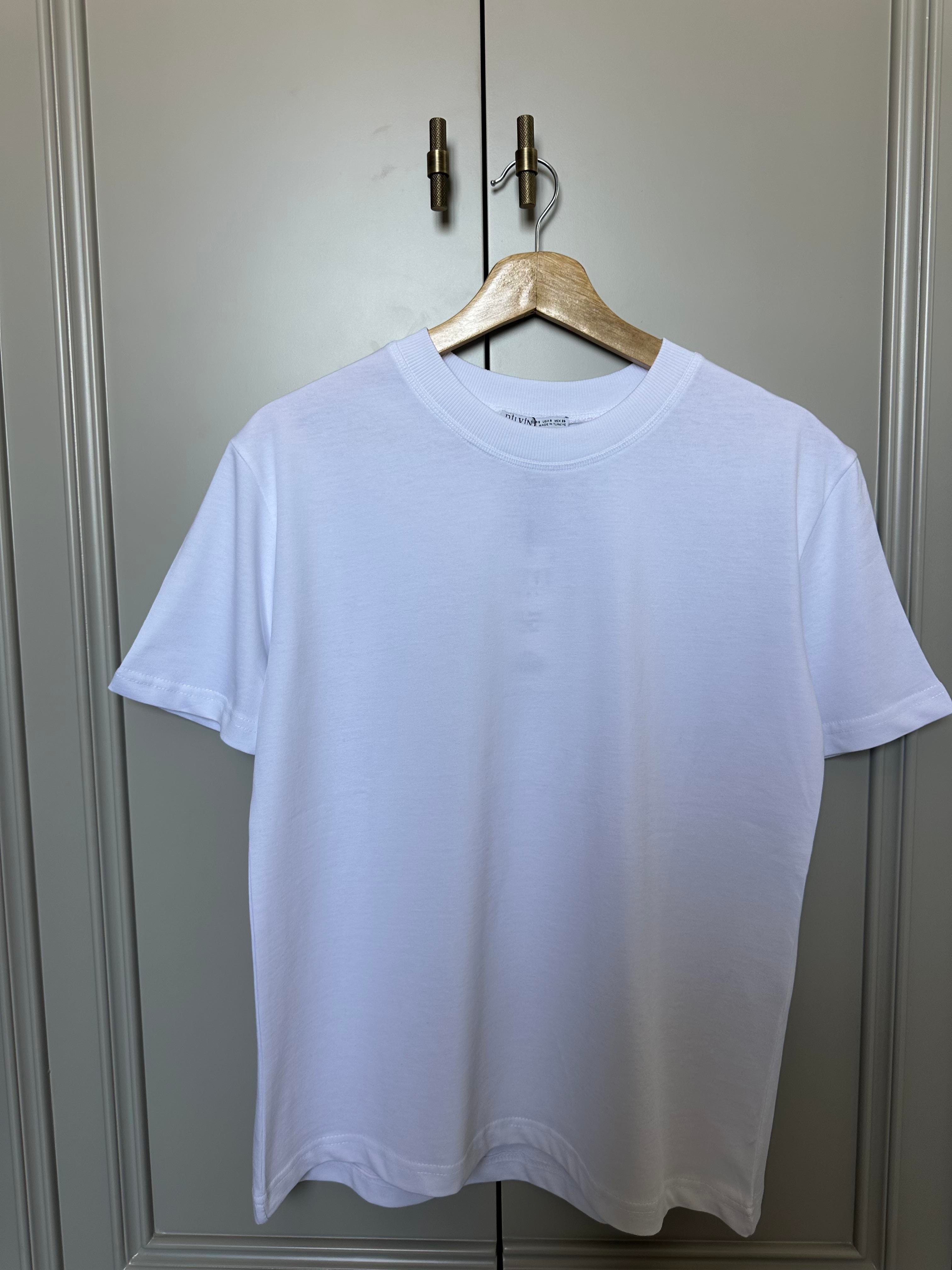 Bisiklet Yaka Basic T-shirt 