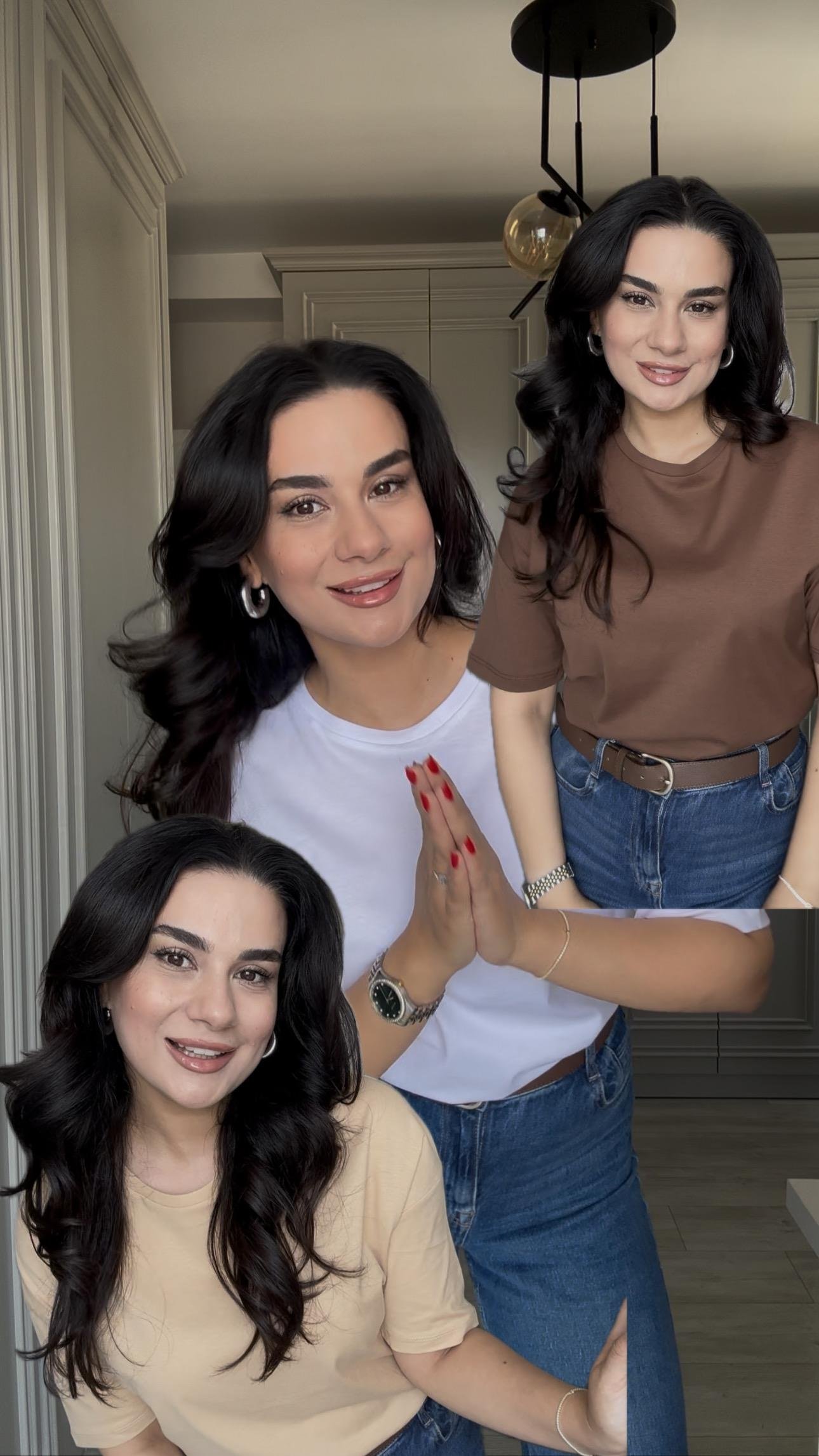 Bisiklet Yaka Basic T-shirt 