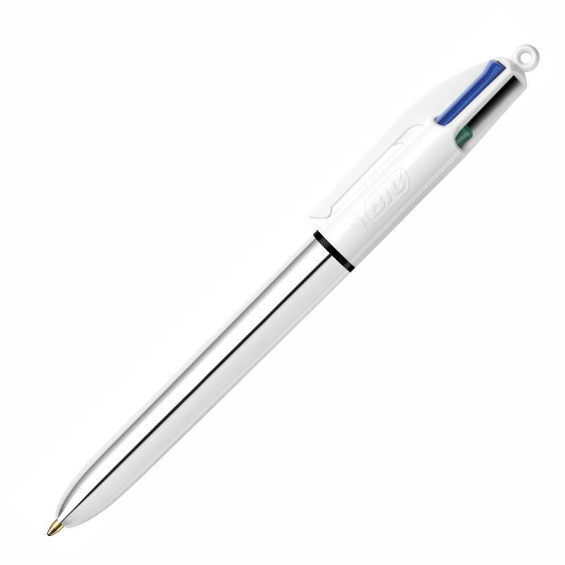 Bic 4 Colours Shine Tükenmez Kalem Gümüş Gövde