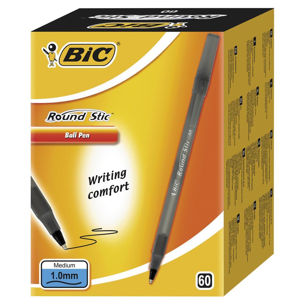 Bic Round Stick Tükenmez Kalem 1.0 mm - Siyah