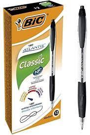 Bic Tükenmez Kalem Atlantis Classic 1,0mm Basmalı Siyah