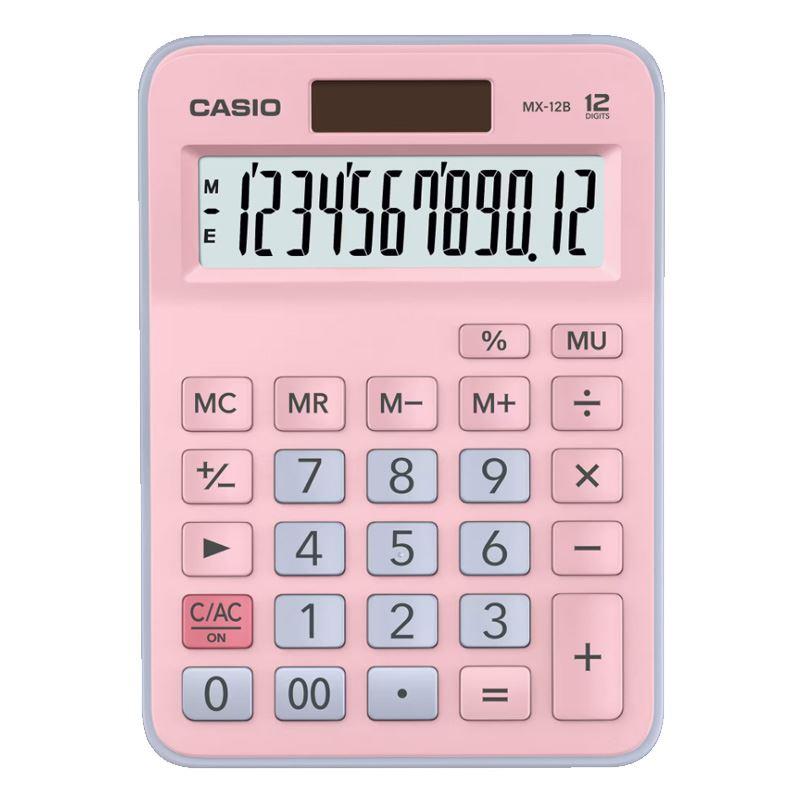 CASIO HESAP MAKİNASI MX-12 B RENKLİ