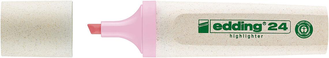 EDDİNG 24 ECOLINE FOSFORLU KALEM PASTEL PEMBE