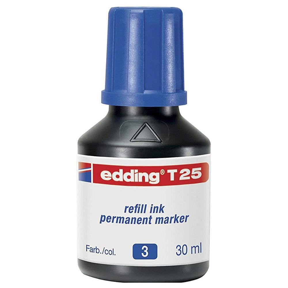 Edding T 25 Permanent Kalem Mürekkebi 30 ml - Mavi