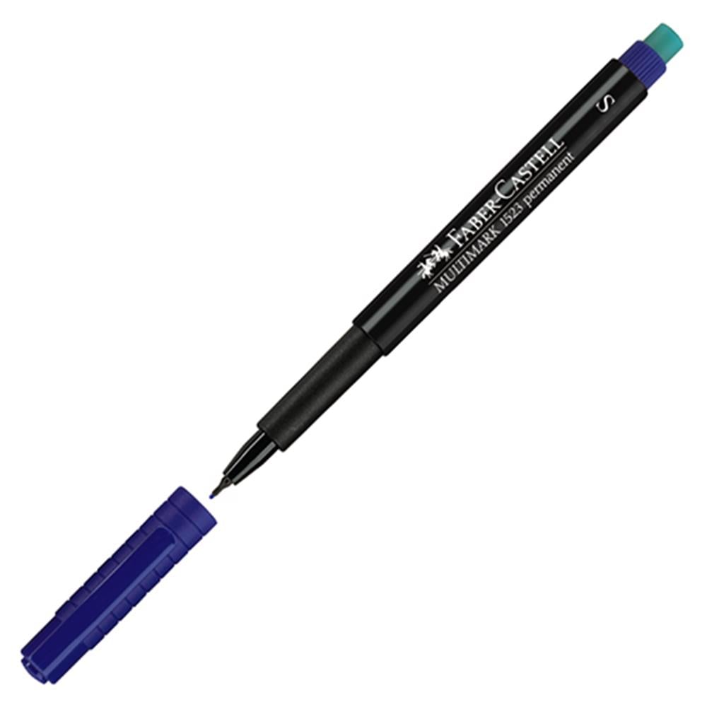 Faber Castell 1523 Asetat Kalemi Silgili S Uç - Mavi