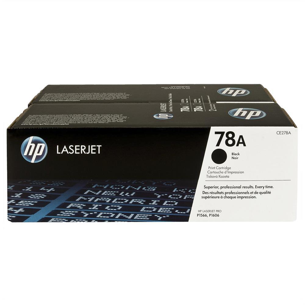 HP 78A CE278AF Lazer Toner 2 x 2.100 Sayfa - Siyah