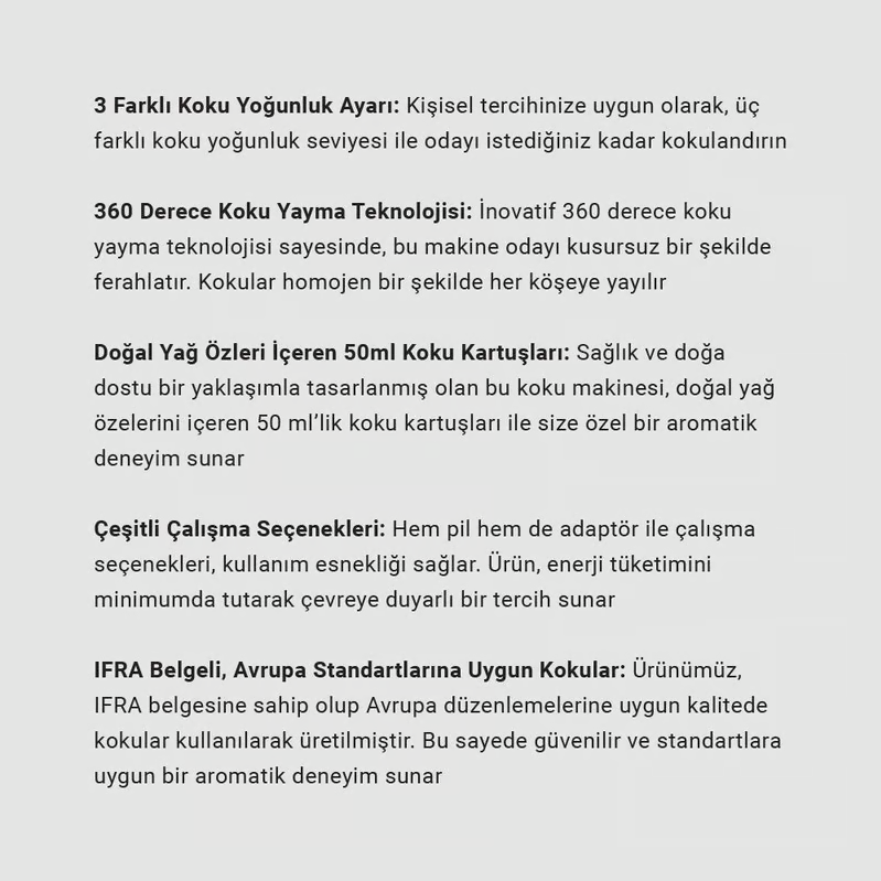 MICRO BASIC KOKU DİFÜZÖRÜ + 50 ML KARTUŞ BEYAZ