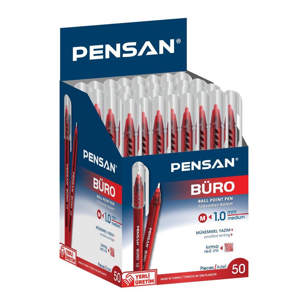 Pensan 2270 Tükenmez Kalem 1.0 mm - Kırmızı