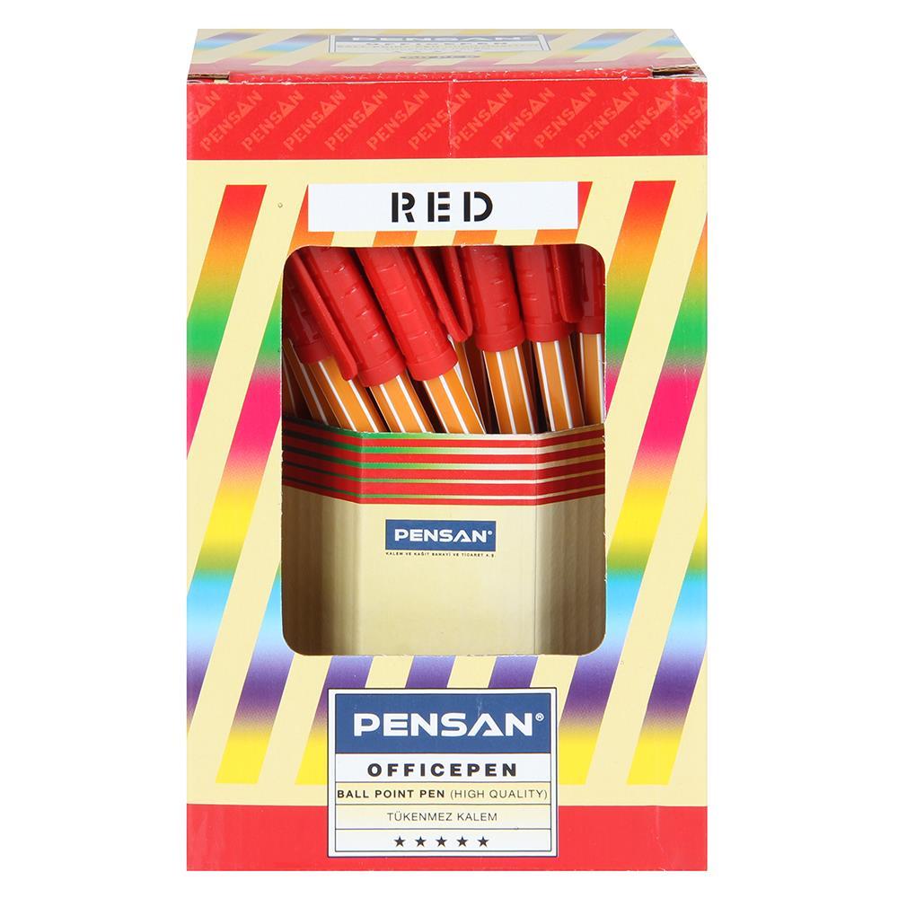 Pensan Ofispen 1010 Tükenmez Kalem 1.0 mm - Kırmızı