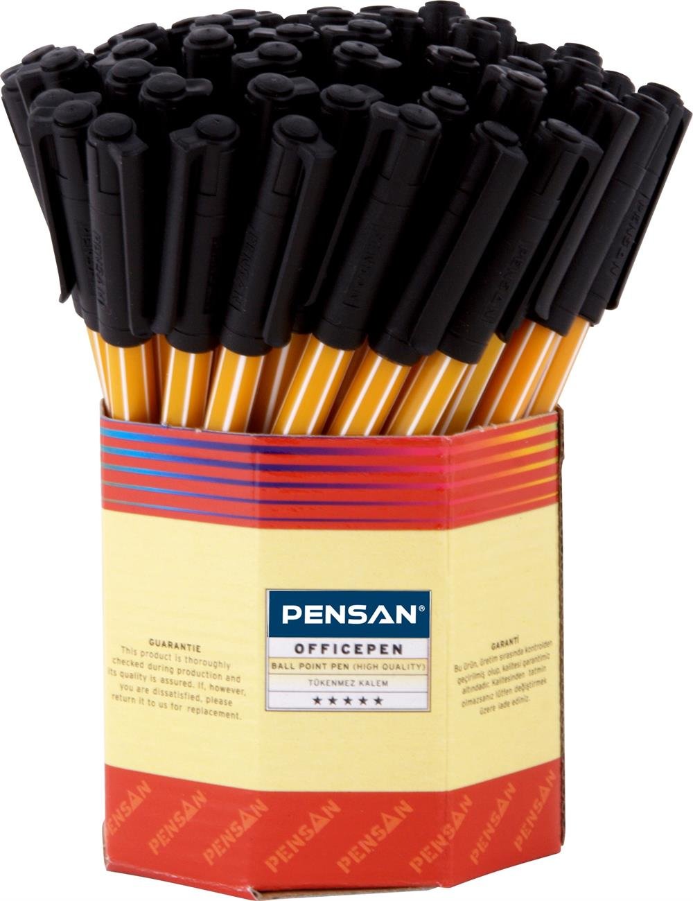 PENSAN OFİSPEN TÜKENMEZ KALEM 1 MM SİYAH 60'lı 