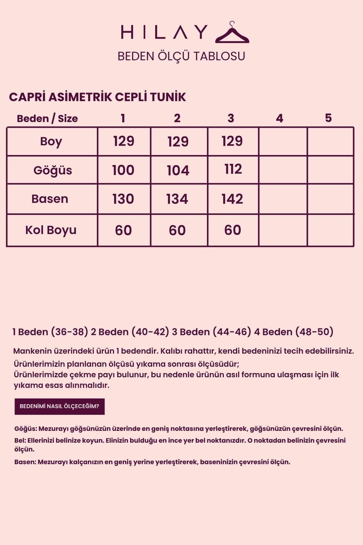 Capri Asimetrik Cepli Uzun Tunik - MÜRDÜM
