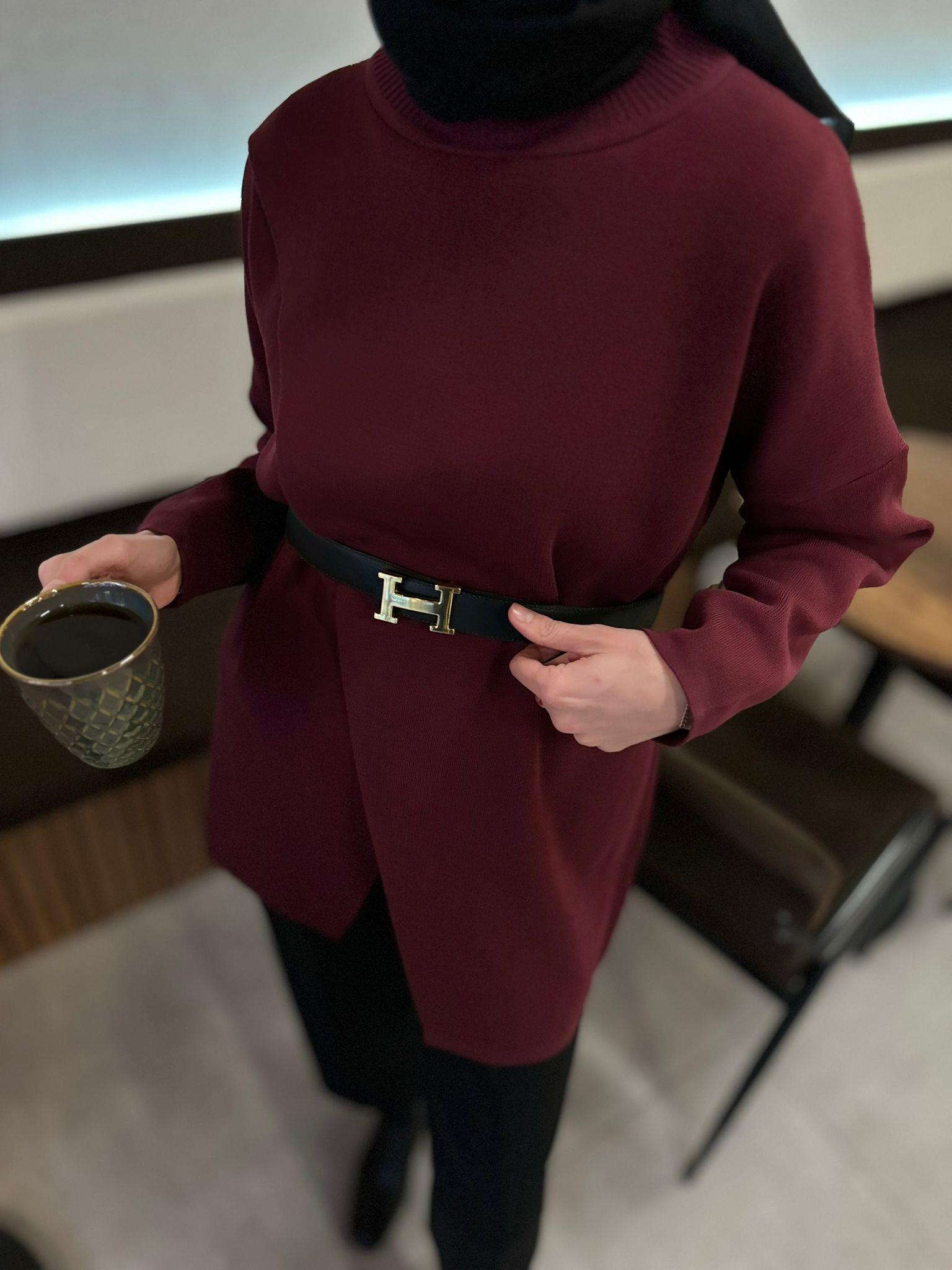 Makas Triko Tunik - BORDO