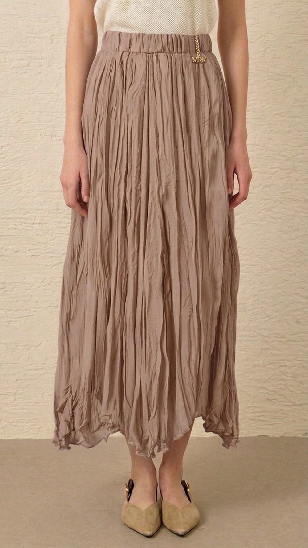 Şifon Kraş Etek - VİZON